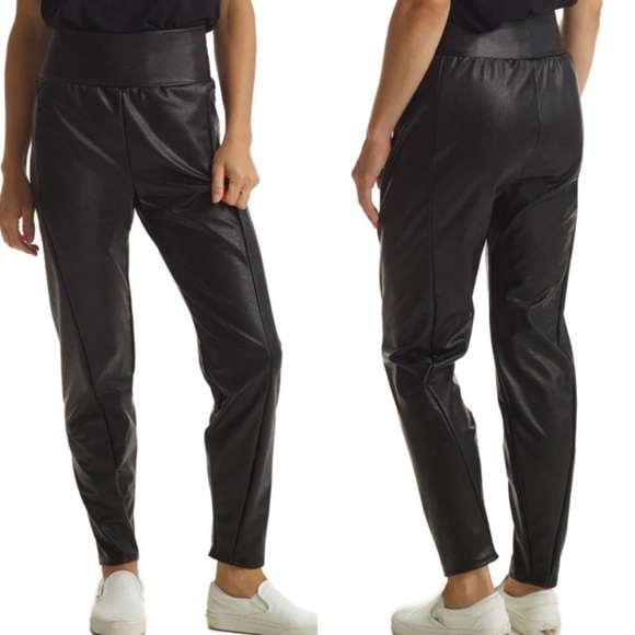 Commando Faux Leather Tapered Pant SLG65 Black XL - Picture 13 of 13